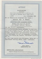 Deutsche Post Marokko: 3 C. bis 4 Pia., nicht ausgegebene Werte, ...