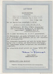 Deutsch-Ostafrika: 2 Mk. braunpurpur nebst zweimal 10 Pesa a. 20 Pfg. ...