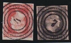 80: Germania - Stati de Prussia - Cancellations and seals