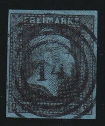 80: Germania - Stati de Prussia - Cancellations and seals