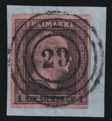 80: Germania - Stati de Prussia - Cancellations and seals
