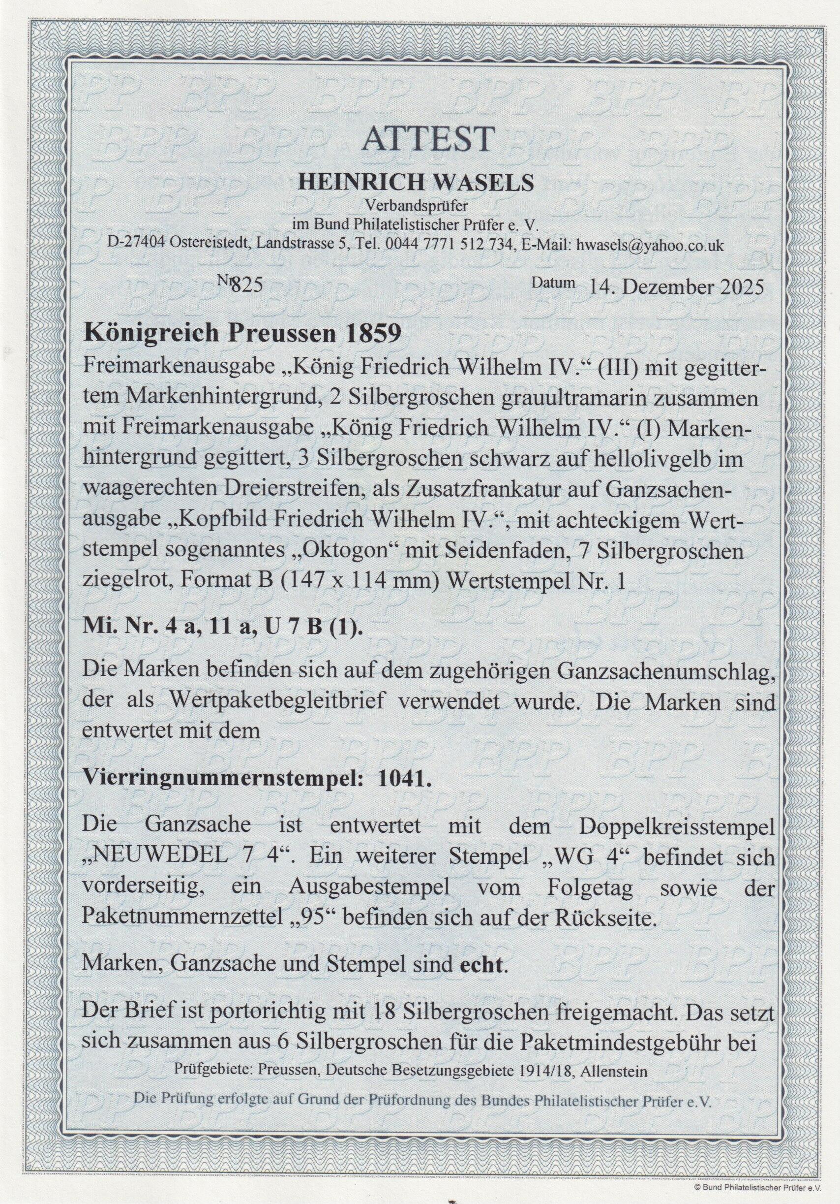 Image 2 for lot number 236 for Südphila P. Feuser 106th Auction