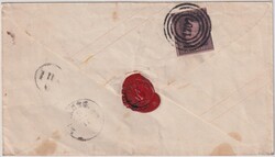 "1707" Ziegelroda (vorphil. Neben-K2), klar auf Couvert 1 Sgr. karmin ...