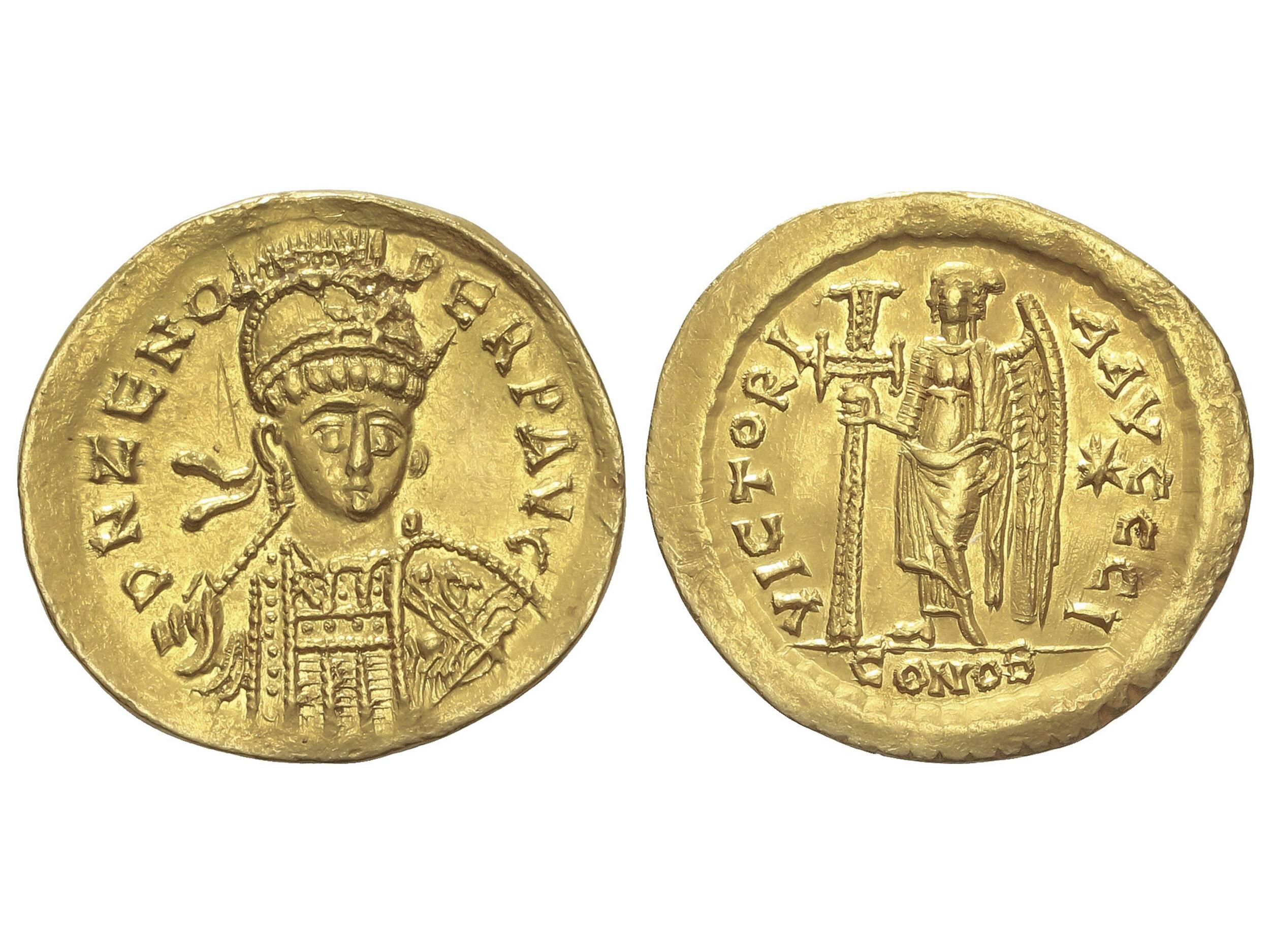 10.40.90: Antike - Oströmisches Reich - Zeno, 474 - 491