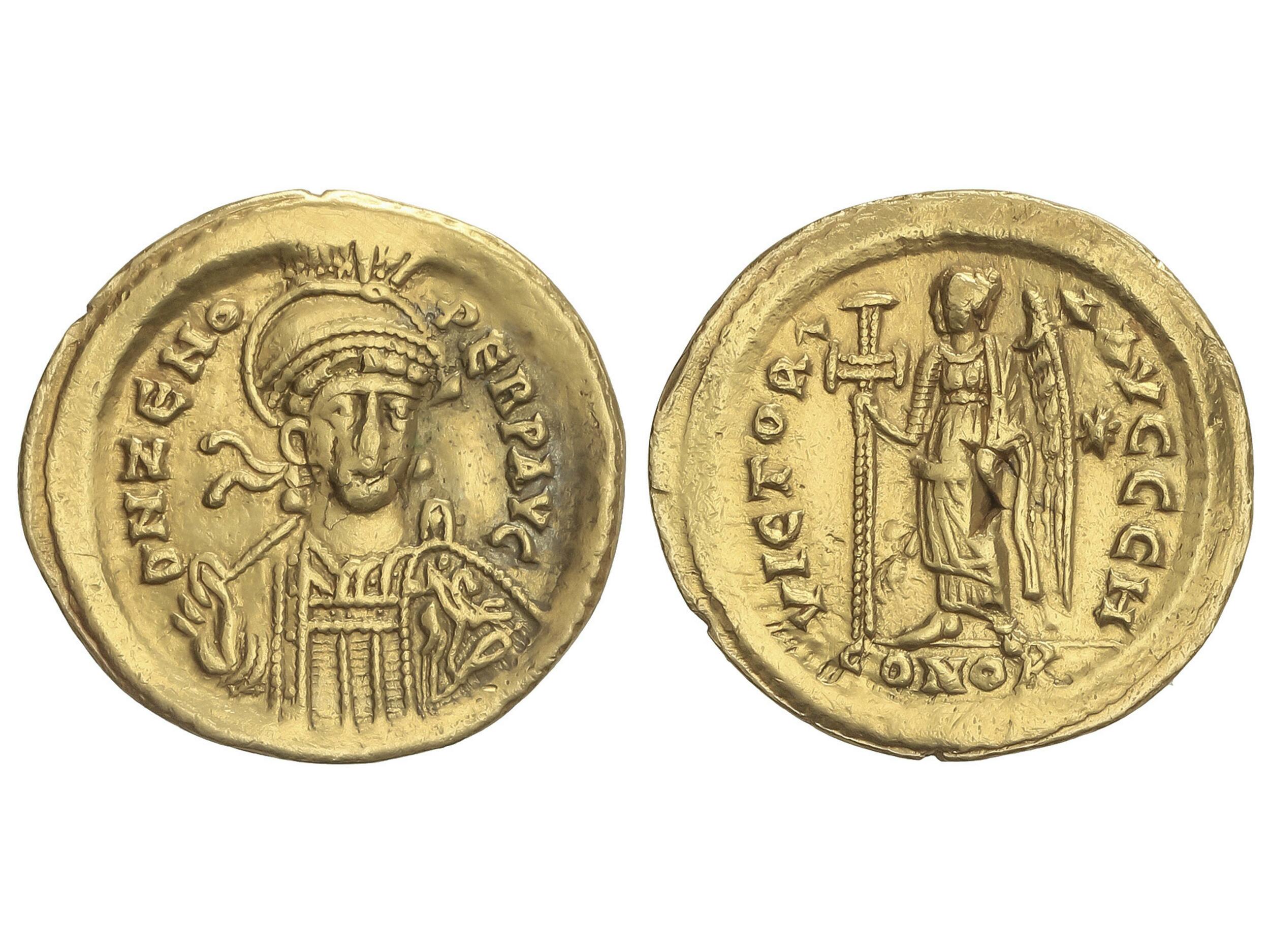 10.40.90: Ancient Coins - Eastern Roman Empire - Zeno, 474 - 491
