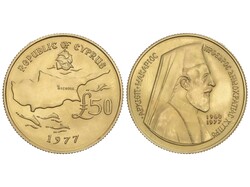 40.570.10.40: Pièces en euro Europe - Chypre - - pièces d’or et argent