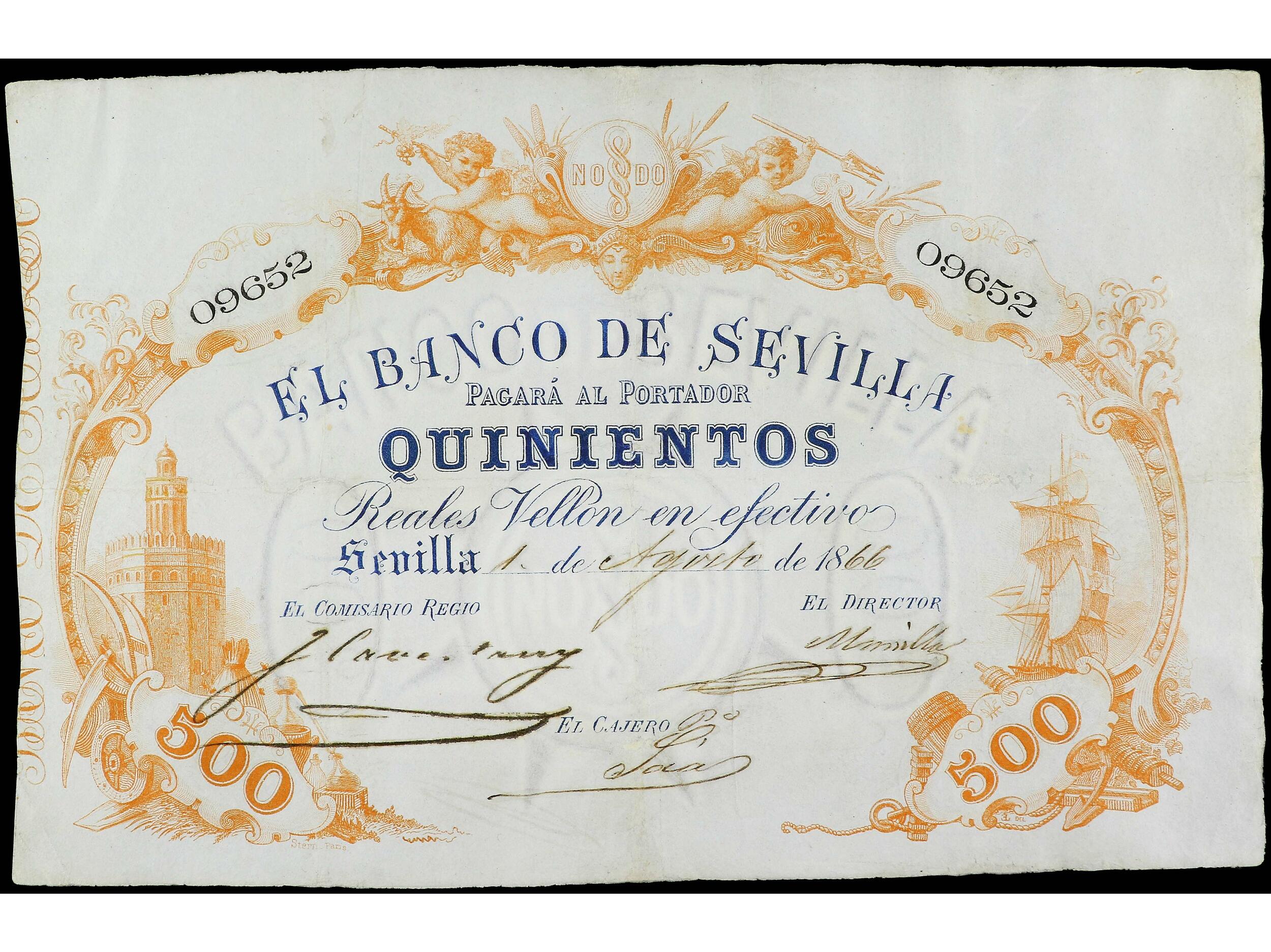 110.470.5: Banknoten - Spanien - Spanien bis 1873