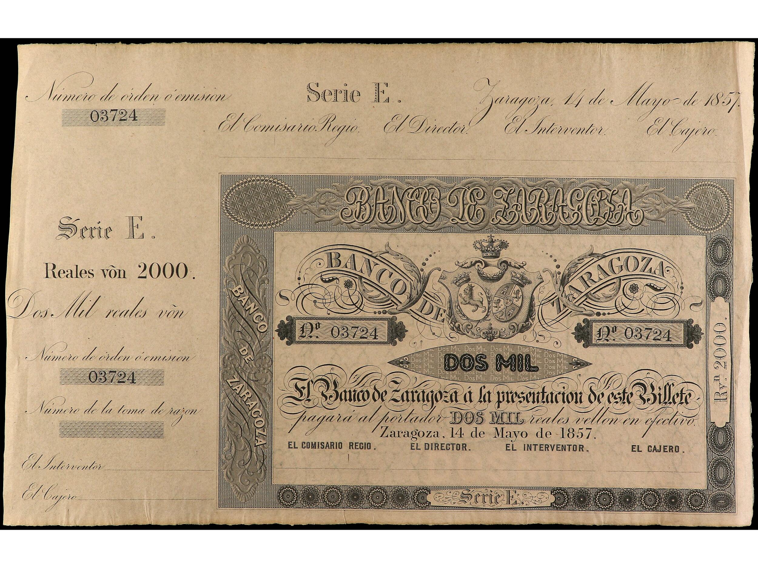 110.470.5: Banknoten - Spanien - Spanien bis 1873