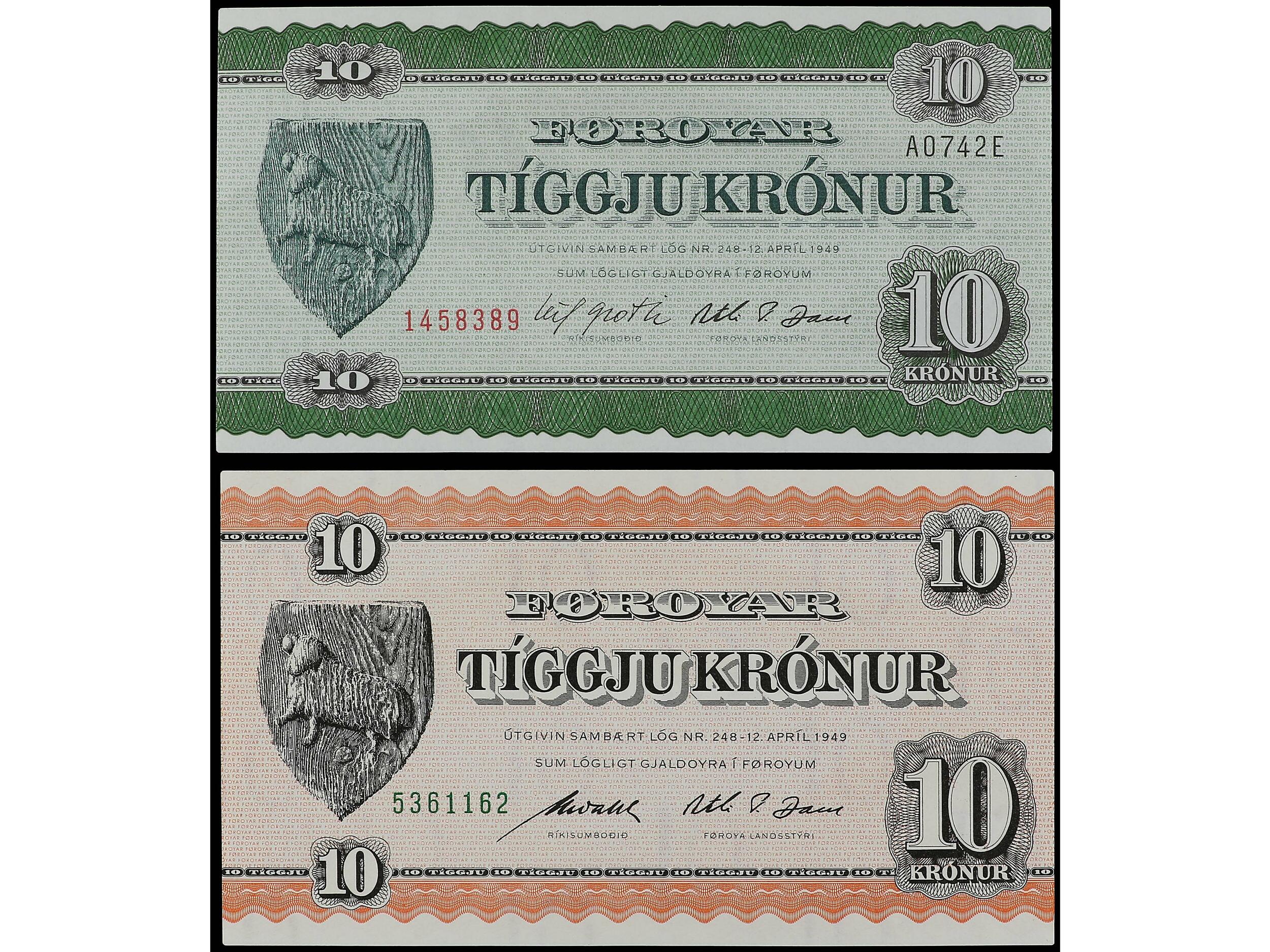 110.70: Banknoten - Dänemark