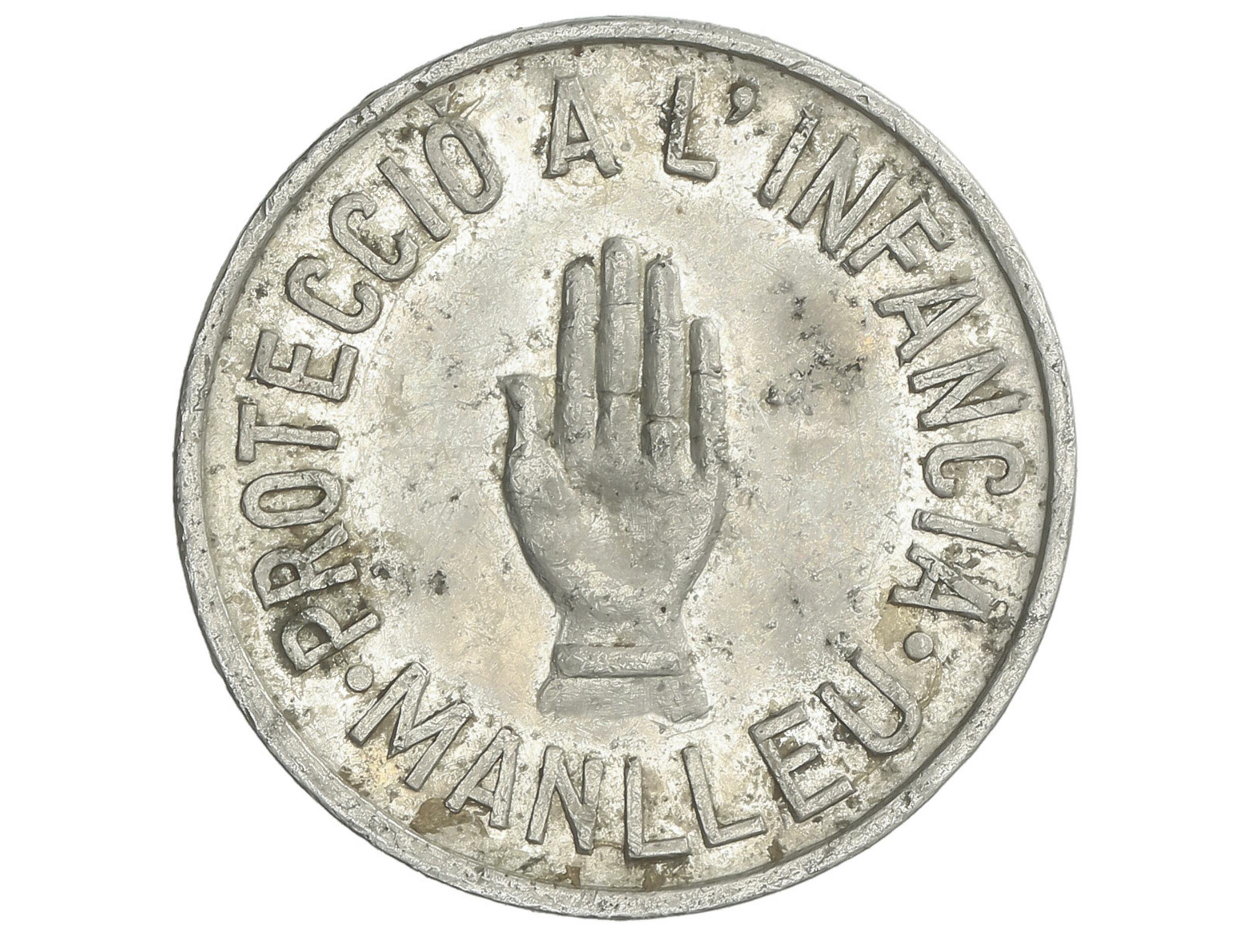 125.100: Notmünzen / Wertmarken - private Notmünzen