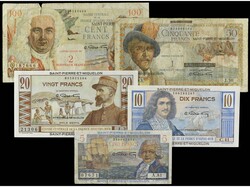 110.560.255: Banknoten - Amerika - St. Pierre & Miquelon