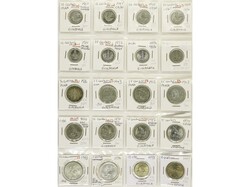 Lote 92 monedas. Siglo XIX-XX. AR, Ni, latón. Contiene módulos de ...