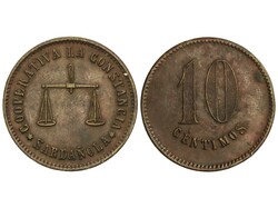 10 Céntimos. COOPERATIVA LA CONSTANCIA. SARDAÑOLA. AE. López Lluch ...