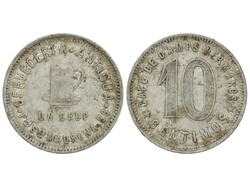 10 Céntimos. CERVECERIA ANTIGUA. PUERTA SANTA MADRONA 28. BARCELONA. ...