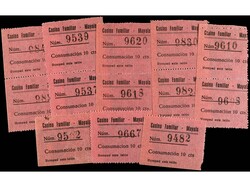 Lote 13 fichas Consumació 10 Cèntims. CASINO FAMILIAR, MAYANS. ...
