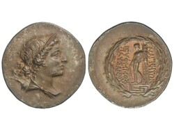 Tetradracma. 190-133 a.C. MAGNESIA. JONIA. Anv.: Busto diademado de ...