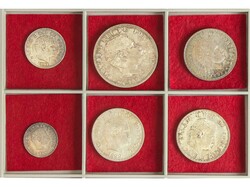 Lote 6 monedas 100, 200, 100 (3) y 1.000 Reis. 1891 a 1899. CARLOS I. ...