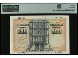 500 Pesetas. 19 Febrero 1946. Francisco de Vitoria. Precintado y ...