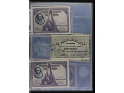 Lote alrededor de 200 billetes. Mayoría de billete español y varios ...