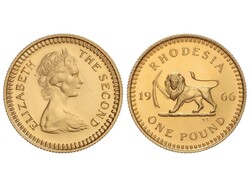 1 Pound. 1966. 7,98 grs. AU (916). En estuche original. Pieza tipo. ...