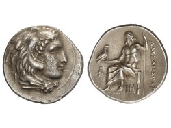 Dracma. 328-323 a.C. ALEJANDRO III. ABYDOS. MACEDONIA. Anv.: Cabeza ...