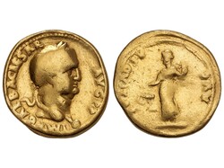 Áureo. 70-71 d C. GALBA. TARRACO. Anv.: IMP. GALBA CAESAR AVG.P.P. ...