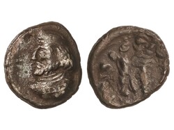 Hemidracma. Siglo I a.C. OXATHRES. REINO DE PERSIS. Anv.: Busto ...