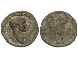 Sestercio. 103-111 d.C. TRAJANO. Anv.: IMP. CAES. NERVAE TRAIANO AVG. ...