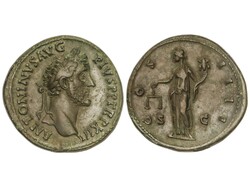 Sestercio. 149-150 d.C. ANTONINO PÍO. Anv.: ANTONINVS AVG. PIVS P. P ...