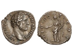 Denario. 138-161 d.C. ANTONINO PÍO. Anv.: IMP T AEL CAES ANTONINVS. ...