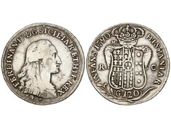 Piastra (120 Grana). 1790. FERNANDO de DOS SICILIAS. NÁPOLES. P.M ...