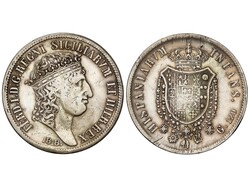 Piastra (120 Grana). 1818. FERNANDO de DOS SICILIAS. NÁPOLES. 27,42 ...