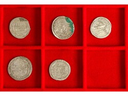 Lote 5 monedas Dirhem. Todos diferentes y clasificables. A EXAMINAR. ...