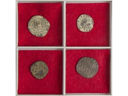 Lote 4 monedas Blanca de Rombo, Blanca (2), Ceitil. ENRIQUE III (2), ...