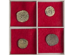 Lote 4 monedas Blanca de Rombo, Blanca (2), Ceitil. ENRIQUE III (2), ...