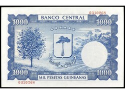1.000 Pesetas. 12 Octubre 1969. GUINEA ECUATORIAL. Precintado y ...