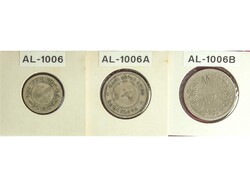 Lote 3 fichas 25 Céntimos, 1 Peseta y ficha sin valor. CAFÉ SUIZA. ...