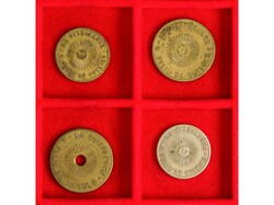 Lote 4 fichas 5 y 10 Cèntims y 1 Pesseta. LA GUIXOLENSE. SANT FELIU ...