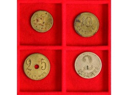 Lote 4 fichas 5, 10 y 25 Cèntims y 2 Pessetes. COOPERATIVA LA ...