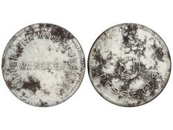 5 Pessetes. COOPERATIVA MUTUAL OBRERA. Fe. (Oxidaciones). MUY ESCASA. ...