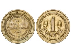 1 Pesseta. COOPERATIVA LA FAMILIAR BORGOÑENSE. SAN VICENTE DE ...