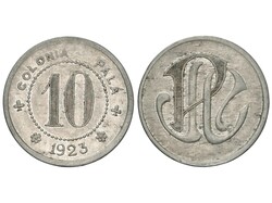 10 Cèntims. 1923. COLONIA PALÀ. PUIGREIG. Al. L-3123. MBC+.