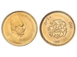 20 Qirsh (Piastres). 1341 d.H.-1923 d.C. FUAD I. 1,71 grs. AU (875). ...