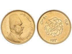 50 Qirsh (Piastres). 1341 d.H.-1923 d.C. FUAD I. 4,25 grs. AU (875). ...
