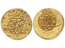 1/4 Mohur. 1196 d.H. (1781). ALÍ MURAD KHAN. KASHAN. 2,70 grs. AU. ...