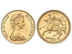 1 Pound. 1973. ELIZABETH II. 8,02 grs. AU (917). Vikingo a caballo. ...