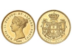 2.500 Reis. 1838. MARIA II. 4,72 grs. AU (917). (Leves golpecitos). ...