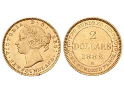 2 Dollars. 1882-H. VICTORIA. BIRMINGHAM (Heaton and Sons). 3,33 grs. ...