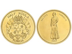 1/2 Koula. 1962. 16,31 grs. AU (917). Fr-2; KM-2. Tirada: 3.000 ...