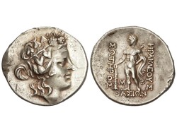 Tetradracma. Posterior al 148 a.C. THASOS. TRACIA. Anv.: Cabeza ...